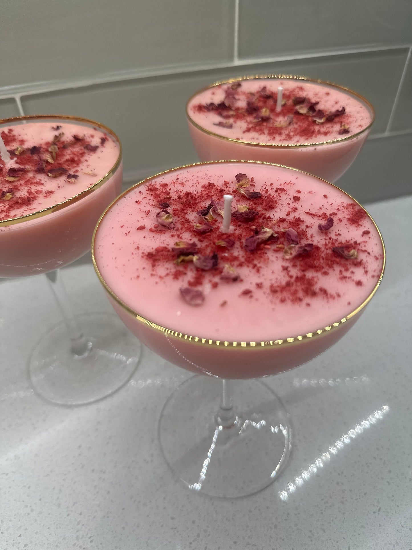 Strawberries and Cream Cocktail Candle