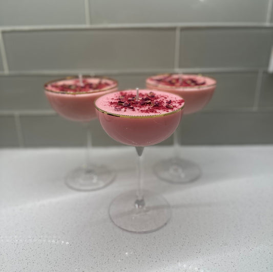 Strawberries and Cream Cocktail Candle